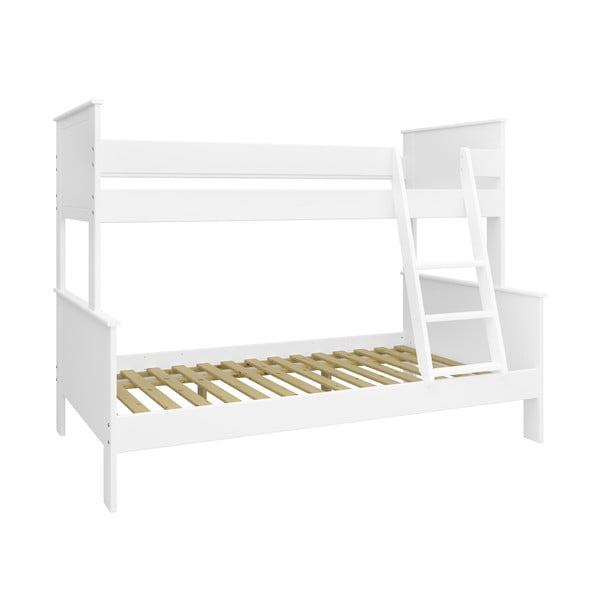 Pat supraetajat alb 120x200/90x200 cm Alba - Tvilum-image-2