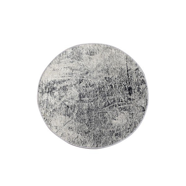 Covoraș de baie gri ø 100 cm Evidence – Foutastic