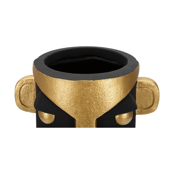 Vază negru-auriu  din polirășină înaltă 40 cm Tribal – Mauro Ferretti-image-3