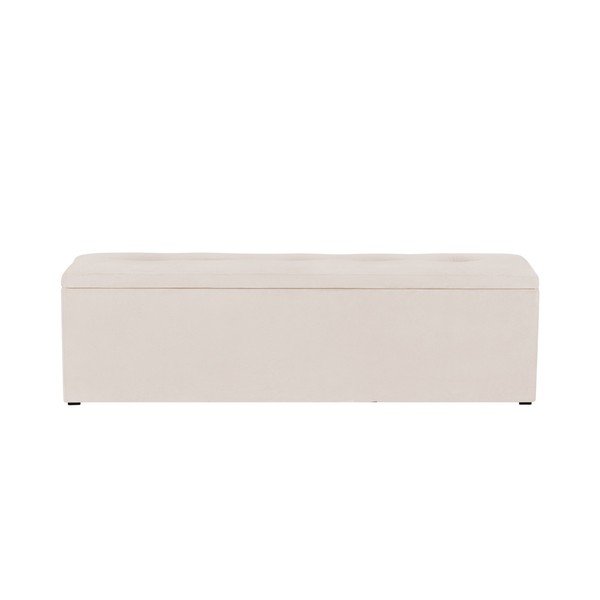 Ladă tapițată cu spațiu de depozitare Kooko Home, 47 x 140 cm, bej-image-3