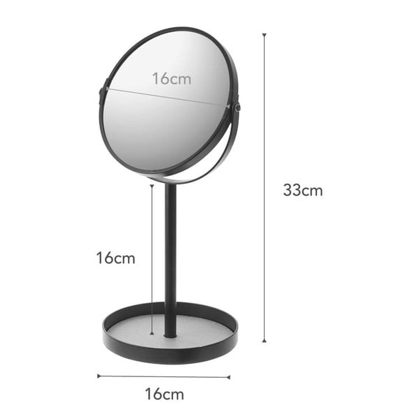 Oglindă cosmetică (3x) de mărire ø 17,5 cm Matsuyama – YAMAZAKI-image-4