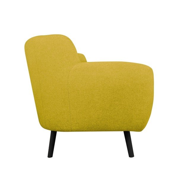 Canapea pentru 2 persoane Kooko Home Rock, galben -image-3
