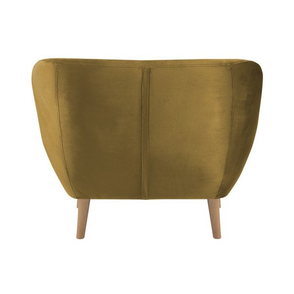 Fotoliu Mazzini Sofas AMELIE, galben muștar-image-3