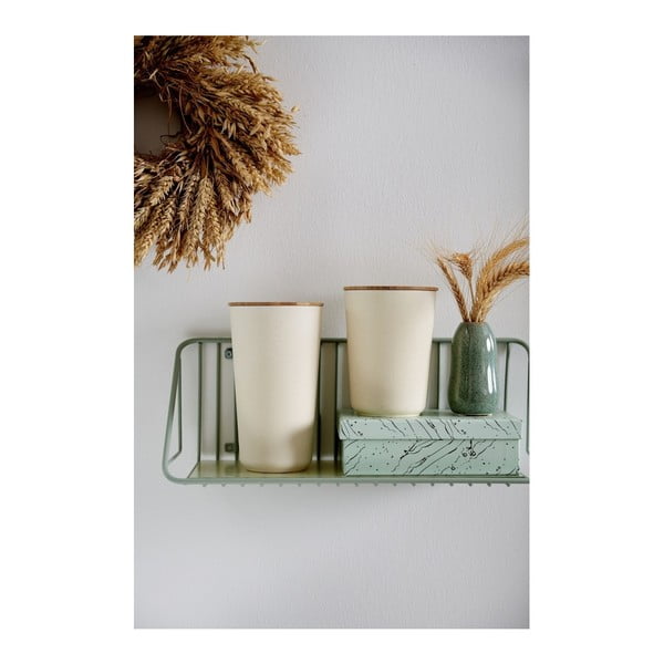 Cutie depozitare cu capac din bambus Wenko Derry, 750 ml, bej-image-4