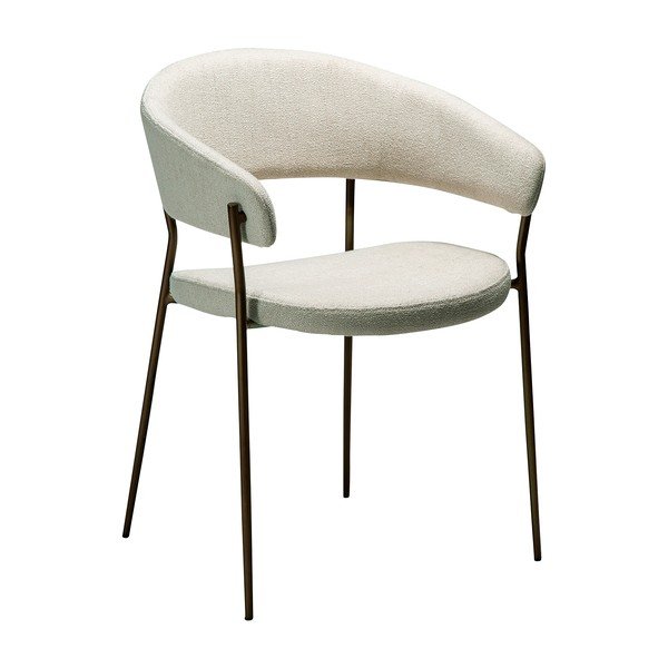 Scaun de dining bej cu cotiere Reboot – DAN-FORM Denmark