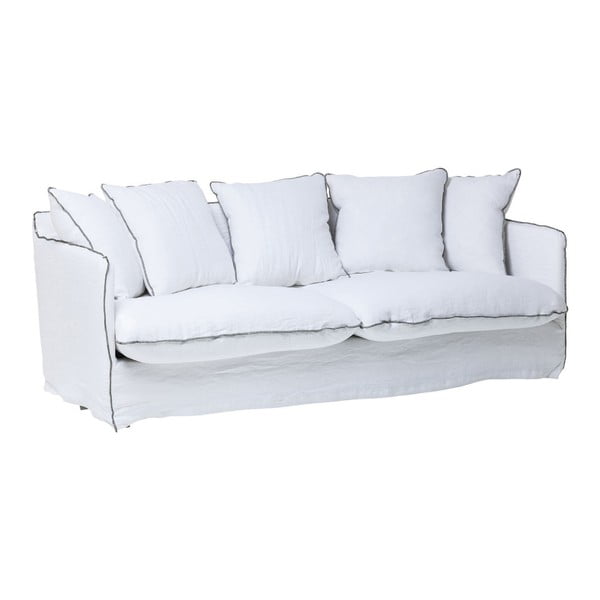 Canapea cu 3 locuri Kare Design Santorini, alb
