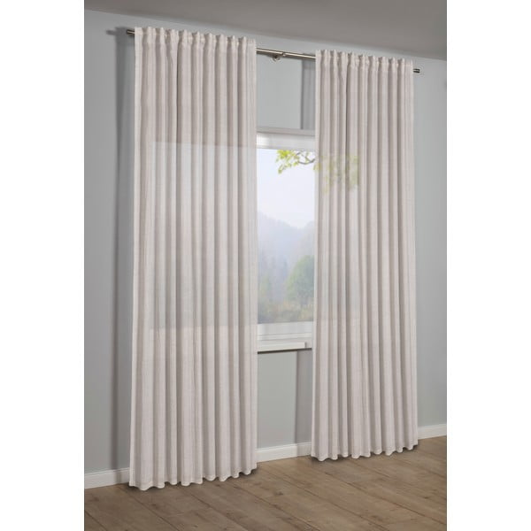 Draperie bej 135x245 cm Etamine – Sehlbach-image-1