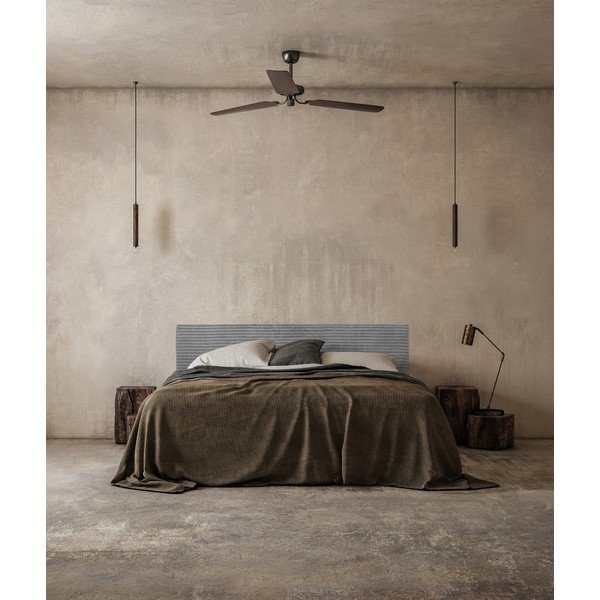 Tăblie de pat gri tapițată 165x52 cm Billie – Really Nice Things-image-3