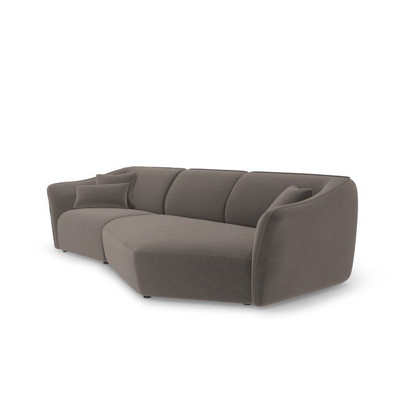 Colțar maro cu tapițerie din catifea Tokyo – Cosmopolitan Design-image-3