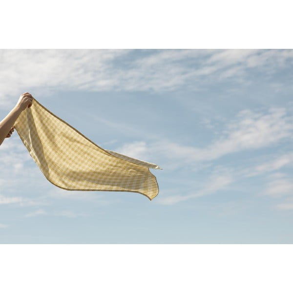 Față de masă Really Nice Things Yellow Vichy, 140 x 200 cm-image-3