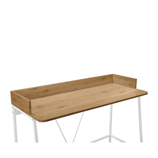Birou cu blat cu aspect de lemn de stejar 50x120 cm Savona – Støraa-image-4