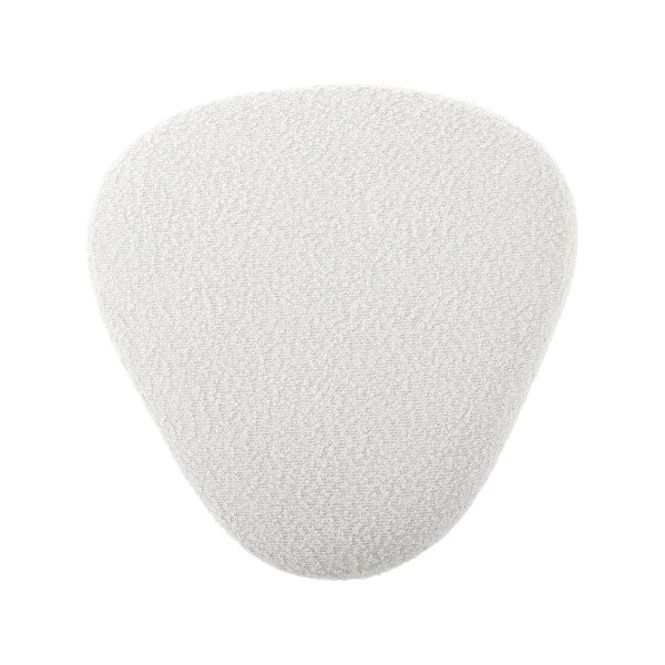 Taburet alb cu tapițerie din țesătură bouclé Ada – Leitmotiv-image-3