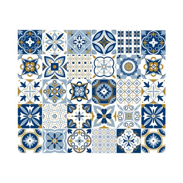 Set 30 autocolante Ambiance Zora, 15 x 15 cm-image-3
