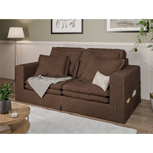 Canapea maro închis 196 cm Nora – Ropez-image-3