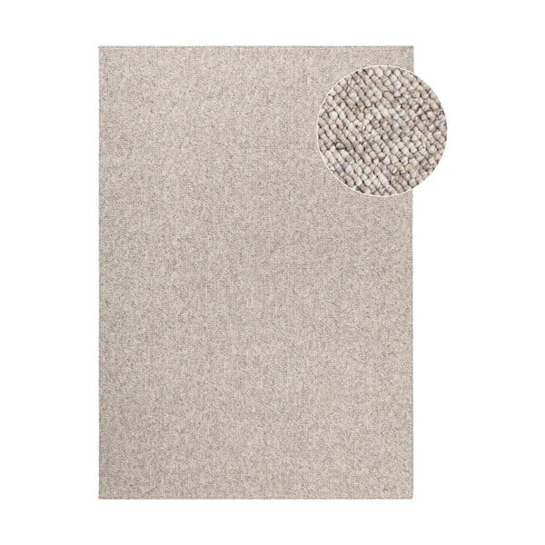 Covor gri/crem lavabil 80x150 cm Rocco Dark Cream – Elle Decoration