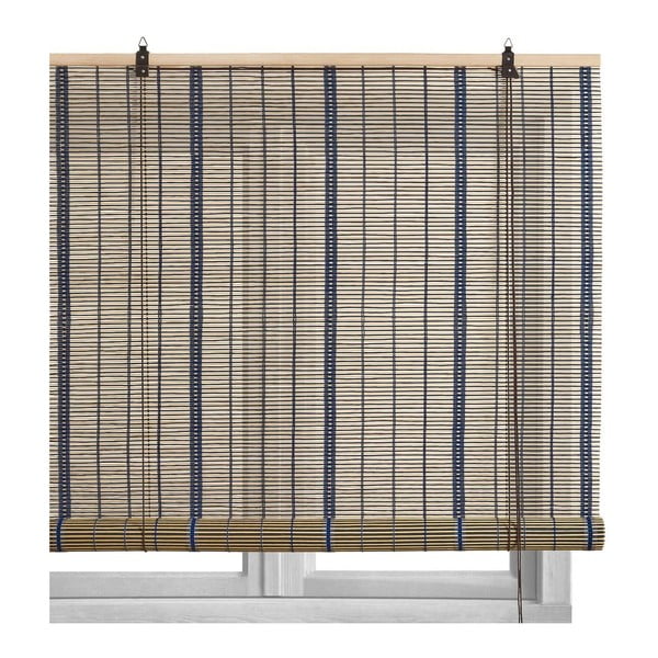 Jaluzele din bambus albastru-maroniu 160x180 cm Natural Life - Casa Selección