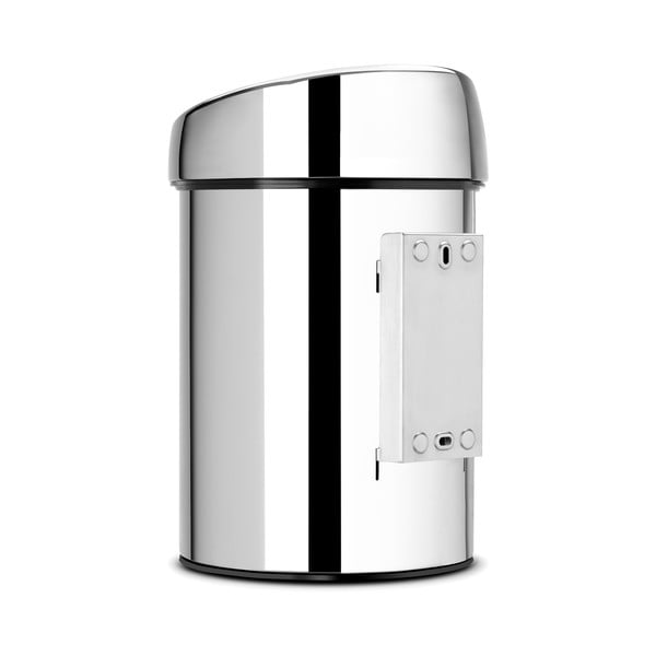 Coș de gunoi argintiu lucios cu senzori de atingere din oțel 3 l Touch Bin – Brabantia-image-4