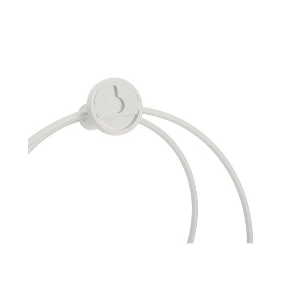 Suport pentru prosoape de perete din metal alb Loop – Hübsch-image-3