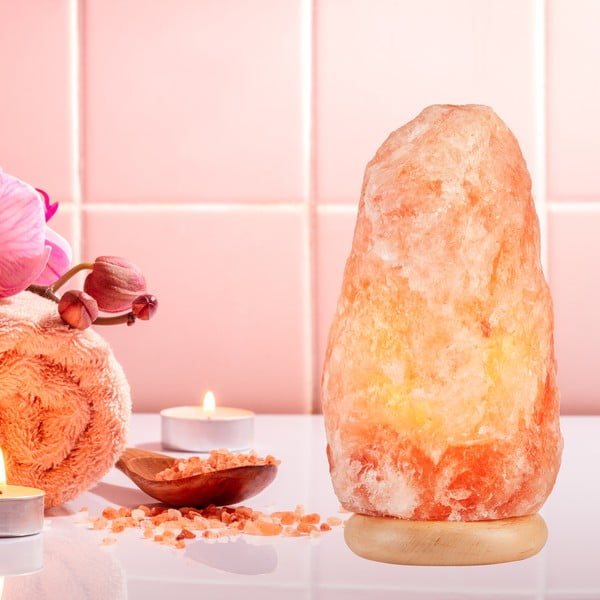 Lampă de sare portocalie, înălțime 35 cm Sally - LAMKUR-image-1