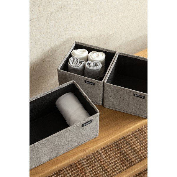 Organizatoare pentru sertare 3 buc. din material textil Soft Storage – Bigso-image-1