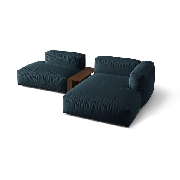 Colțar modular albastru închis (cu colț pe partea dreaptă) Martina – Micadoni Home-image-2