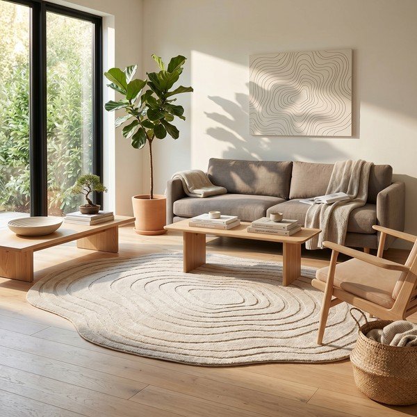 Covor bej 160x230 cm Pebble – ESTE-image-3