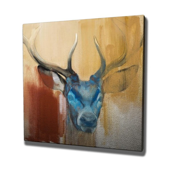 Tablou pe pânză Colorful Deer, 45 x 45 cm