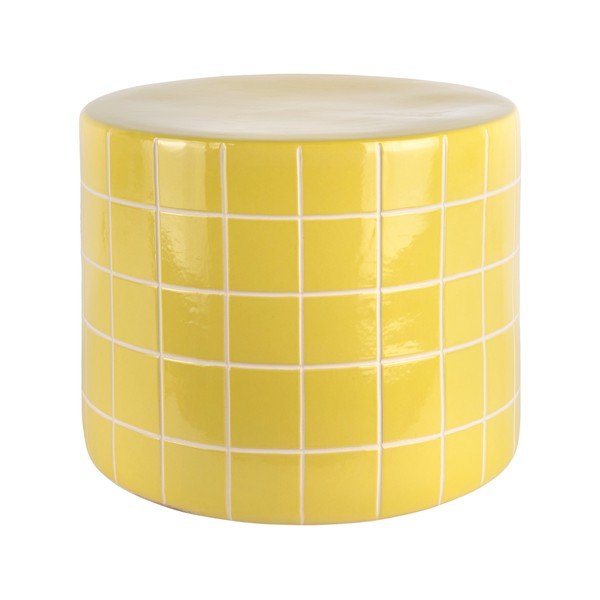 Măsuță auxiliară rotundă din ceramică ø 42 cm Retro Tiles – Leitmotiv