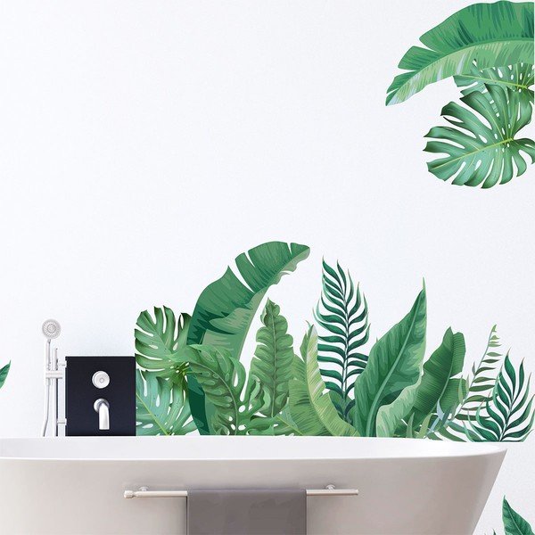 Autocolant de perete 60x90 cm Tropical Leaves – Ambiance-image-1