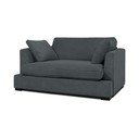 Fotoliu gri cu tapițerie din catifea reiată Mobby – Scandic