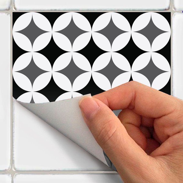 Set de 24 autocolante de perete Ambiance Chikito, 10 x 10 cm-image-1