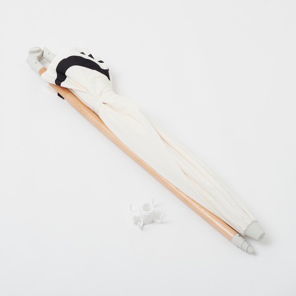 Umbrelă de soare neagră-albă ø 155 cm Casa Marbella – Sunnylife-image-3