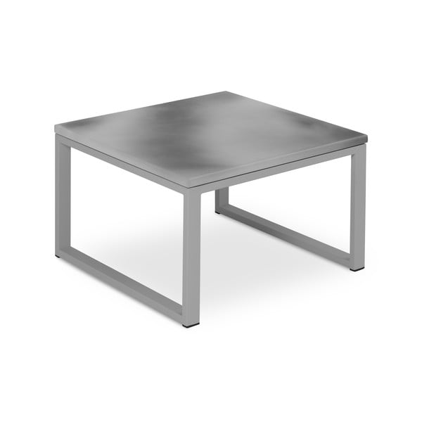 Masă adecvată pentru exterior, în decor de beton Calme Jardin, lungime 60 cm, gri - gri-image-2