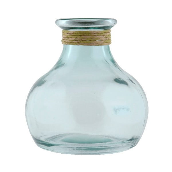 Vază din sticlă reciclată Ego Dekor LISBOA, înălțime 21 cm