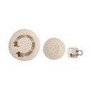 Set de veselă pentru copii 3 buc. din gresie Charlie – Bloomingville Mini