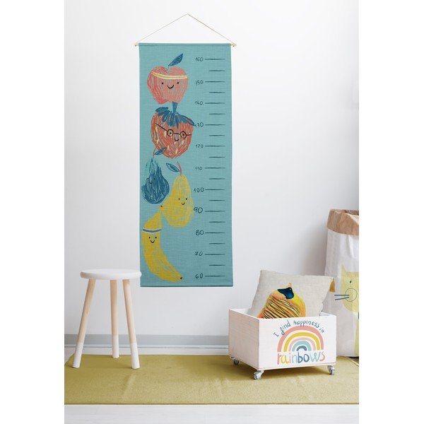 Cutie de depozitare din lemn pin pe roți Folkifreckles Rainbow-image-1