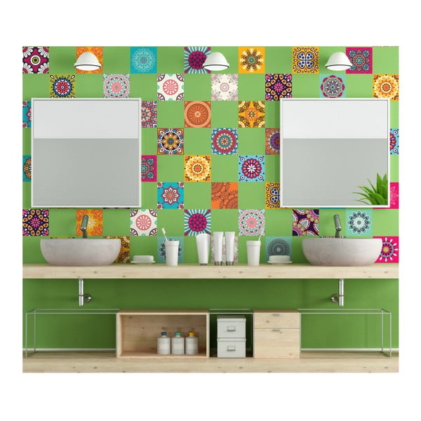 Set 60 autocolante Ambiance Flow, 15 x 15 cm-image-3