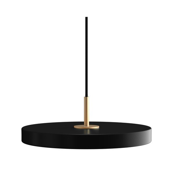 Lustră neagră LED cu intensitate reglabilă cu abajur din metal ø 31 cm Asteria Plus Mini – UMAGE