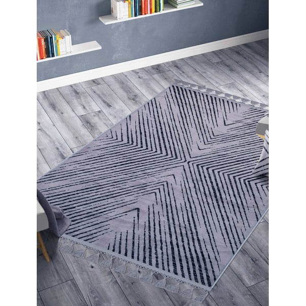 Covor tip traversă  lavabil gri 300x100 cm - Vitaus-image-1