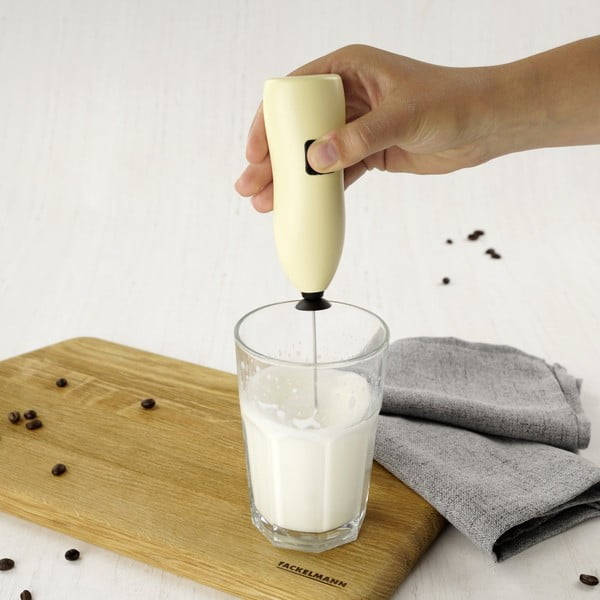 Aparat pentru spumă lapte Fackelmann Coffee & Tea, galben-image-3