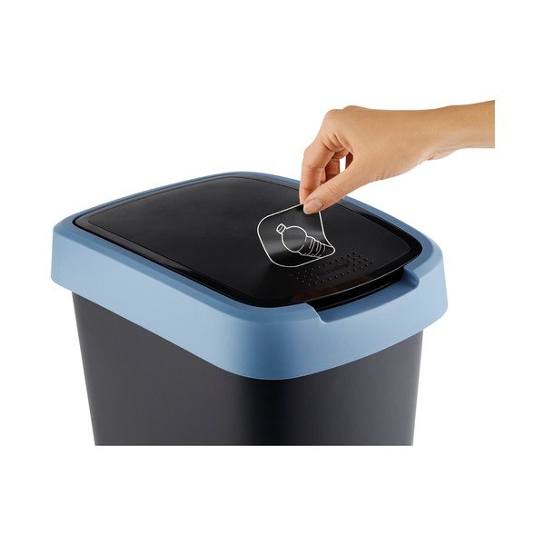 Coș de gunoi din plastic reciclat 50 l Twist - Rotho-image-1