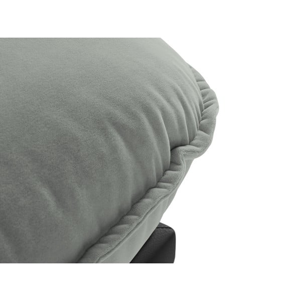 Fotoliu gri cu tapițerie din catifea Auguste – Interieurs 86-image-1