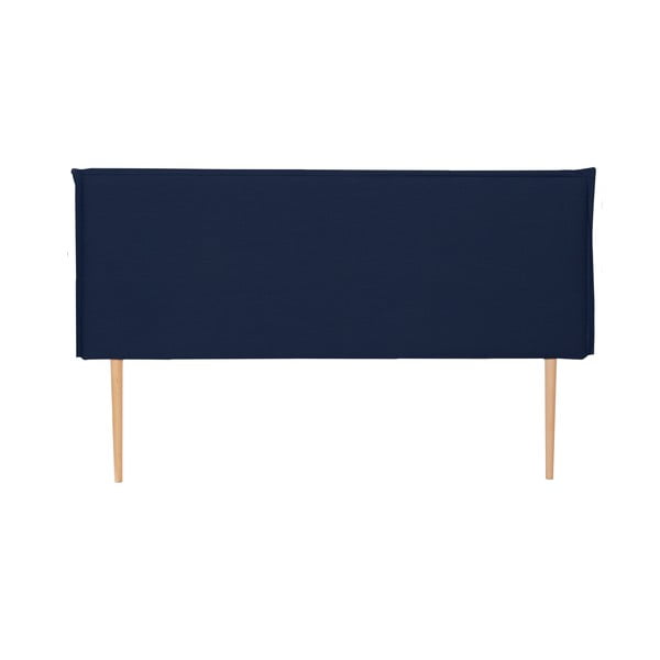 Tăblie de pat albastru-închis tapițată 145x100 cm Edmond – Really Nice Things