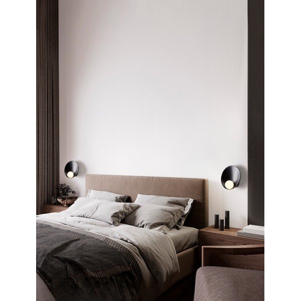 Aplică de perete negru-mat din oțel Minim – Nova Luce-image-1