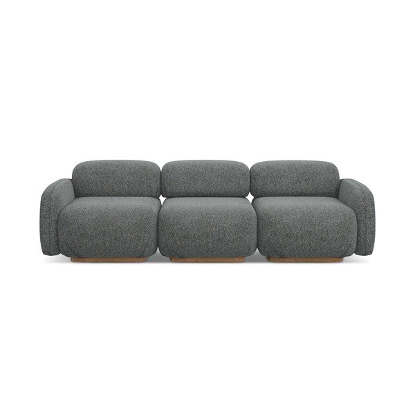 Canapea modulară gri 270 cm Ailani – Makamii