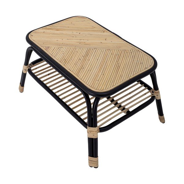 Măsuță de cafea neagră-în culoare naturală 79x54 cm Loue - Bloomingville-image-4