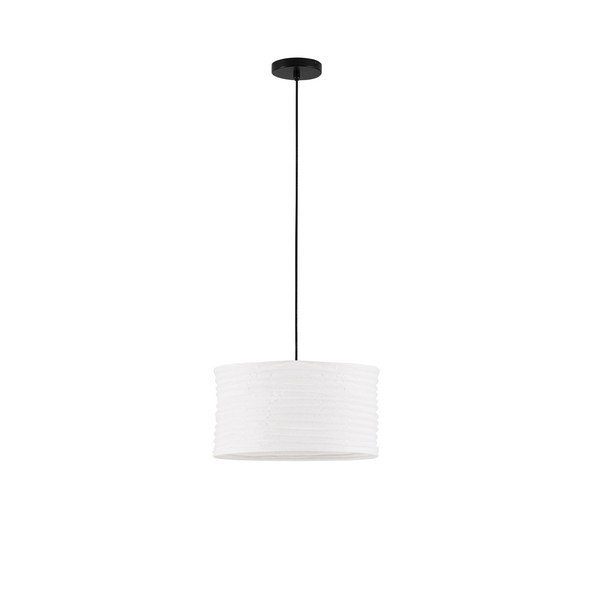 Lustră albă din in ø 38 cm Linnet – Nova Luce