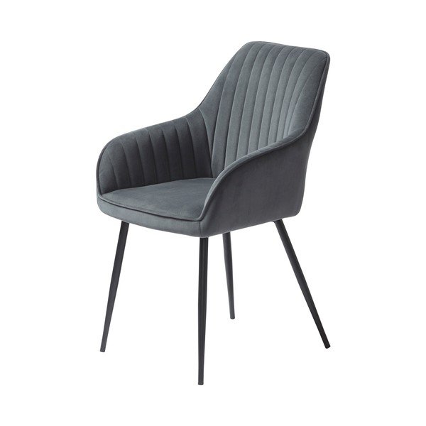Scaun de dining gri din catifea Melfort – Unique Furniture