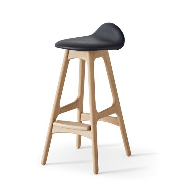 Scaun de bar  rotativ din piele  79 cm Buck – Hammel Furniture-image-4