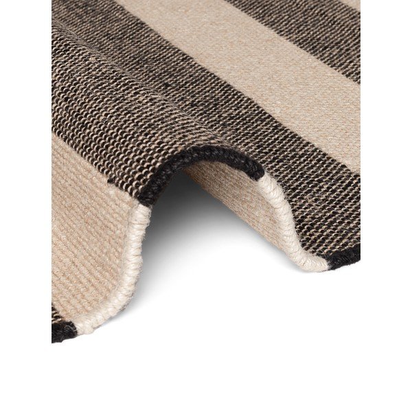 Covor tip traversă negru/crem țesut manual din iută 80x200 cm Playa – Hanse Home-image-3